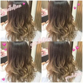 ミディアム セミロング ロング カラー 韓国ヘア得意❤︎森澤 悠佳のヘアスタイル