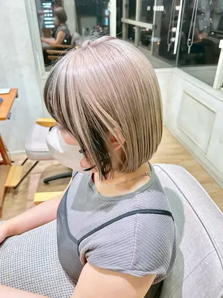 ミディアム neuf所属・ケアブリーチ 髪質改善/池袋のヘアスタイル