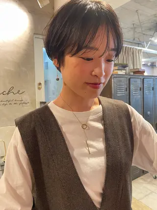 ショート さの あやねのヘアスタイル