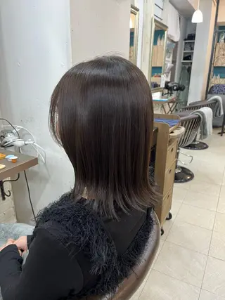 ミディアム 兒玉/透明感カラー 髪質改善のヘアスタイル