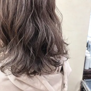 ミディアム カラー 【ニュアンスカラー・ 髪質改善】スズキカナのヘアスタイル