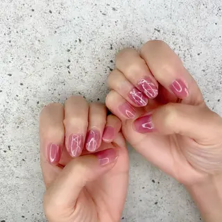 ミディアム カラー パーマ ヘアアレンジ メンズ キッズ ネイル マツエク・マツパ アイブロウ Salon Ｋのネイルデザイン