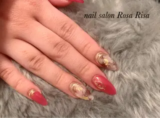 セミロング ネイル ネイルスタジオ シェイクユアハンズのネイルデザイン