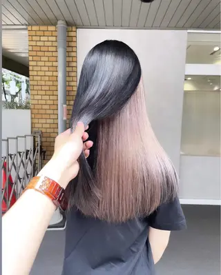 ロング カラー 韓国ヘア🇰🇷透明 感カラー/yui💞のヘアスタイル