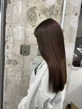 ロング ヘアアレンジ パーマ カラー ヘアケア特化型サロン newi 梅田のヘアスタイル