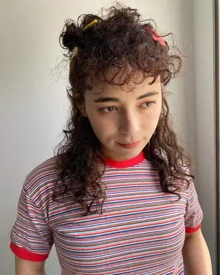 ロング カラー パーマ Hayashi Shioriのヘアスタイル