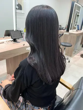 ロング カラー レイヤー🩵透明感 ೀユイ🌙のヘアスタイル