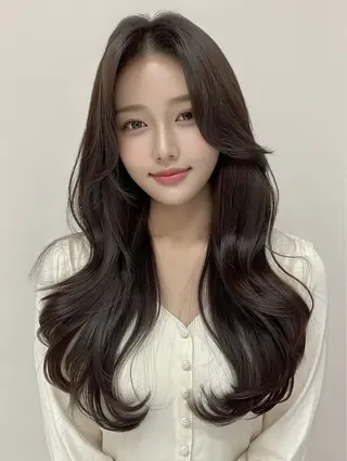 ロング タニモト ミユキのヘアスタイル