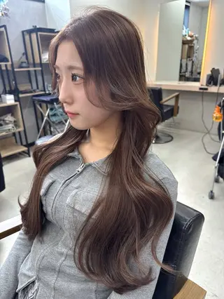 ロング カラー ALEAP owl 平野 宏樹のヘアスタイル