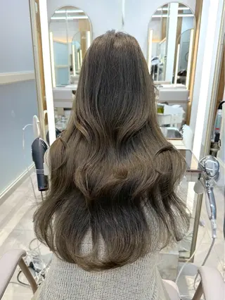 ロング カラー 🇰🇷韓国風くびれ ヘア🇰🇷中村優大のヘアスタイル