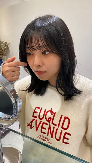 ミディアム カラー 《無料カットモデル / perm》ナミのヘアスタイル