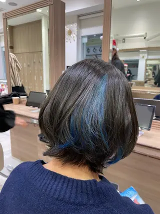 カラー 中村/艶カラー/ハイ ライト/髪質改善のヘアスタイル