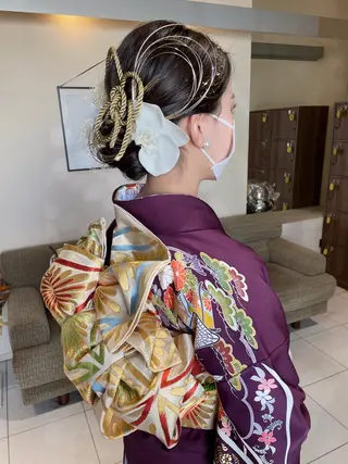 ミディアム ヘアアレンジ HAIR MAKE SALON new  me所属・ヘアメイク new meのヘアスタイル