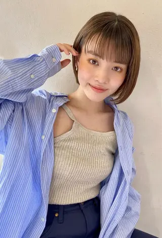 ミディアム ボブ指名No.1🌞 オガタのヘアスタイル