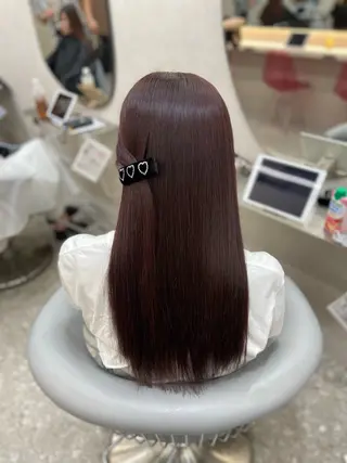 ロング カラー 新宿/韓国ヘア 中明度カラー/かやのヘアスタイル