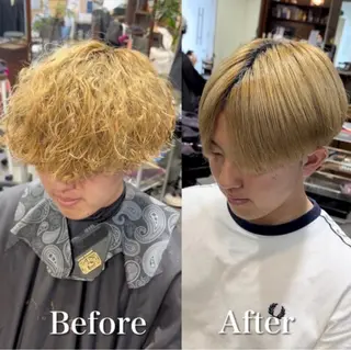 パーマ メンズ 年間2000名担当◎ パーマ職人/仲原佑樹のヘアスタイル