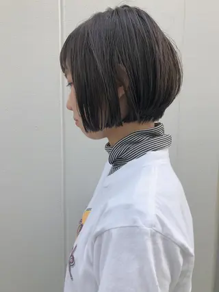 ショート カラー ノグチ ユウキ/ボブのヘアスタイル