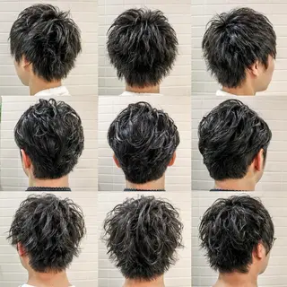 ショート カラー パーマ メンズ 看板犬がお出迎え◎ 初めてでも安心◎のヘアスタイル