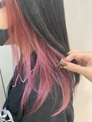 ロング カラー M IIのヘアスタイル