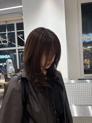 セミロング unami omotesando所属・艶髪໒꒱/透明感 カラー🍀_そら🪽のヘアスタイル