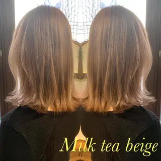 カラー ハイトーンカラー× 髪質改善　川嶋宏旭のヘアスタイル