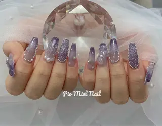 ネイル momo 長さだしのネイルデザイン