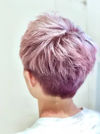 ショート カラー パーマ ヘアアレンジ メンズ 【ツヤ髪美容師】 ツダケイスケのヘアスタイル