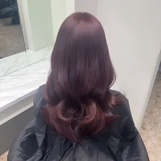 セミロング カラー 艶カラー/ブリーチ なし/ASUMI🎀のヘアスタイル