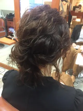 セミロング カラー パーマ ヘアアレンジ 可愛いを作る神 ナオヒロのヘアスタイル