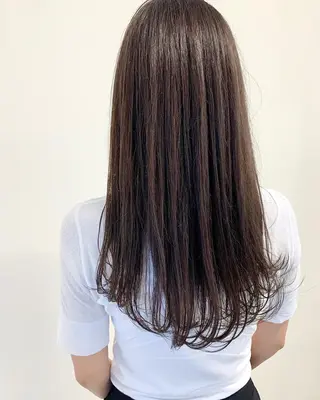 ロング カラー 色白に見える暗髪 梅田・増田のヘアスタイル