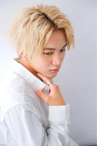 ショート カラー メンズ メンズパーマ メンズ特化ryoのヘアスタイル