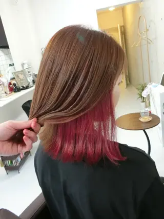 ミディアム カラー ma cherie 　naoのヘアスタイル