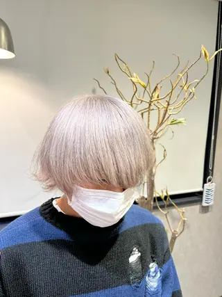 ショート カラー メンズ 名古屋／デザイン／ ブリーチ/松井亮磨のヘアスタイル