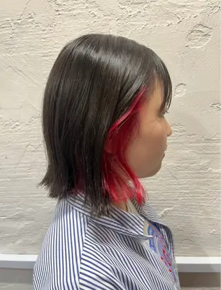 ショート カラー ヘアアレンジ 🍓艶髪/艶カラー ハイトーン/しんたにのヘアスタイル