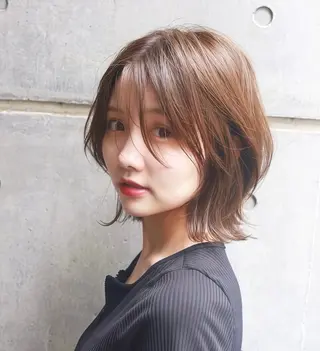 ミディアム 💎レイヤー×顔周り カット💎杉原のヘアスタイル