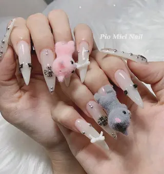 ネイル HANA 長さだしのネイルデザイン