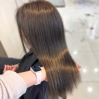 セミロング 韓国レイヤー 暖色カラー/さくらのヘアスタイル