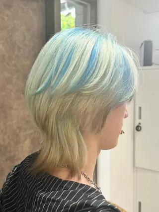 カラー 《ブリーチ/赤み消し /髪質改善》若松良樹のヘアスタイル