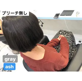 ショート カラー パーマ ヘアアレンジ ♡透け感カラー 大賀哲平♡のヘアスタイル