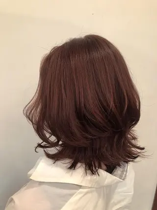 ミディアム カラー ヘアアレンジ ボブ得意 🤍山内　飛鳥🤍のヘアスタイル