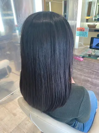 ロング ベージュ/インナー カラー🤍Rieのヘアスタイル