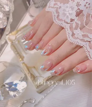 ネイル 23時まで❤︎韓国、 ワンホンネイルのネイルデザイン