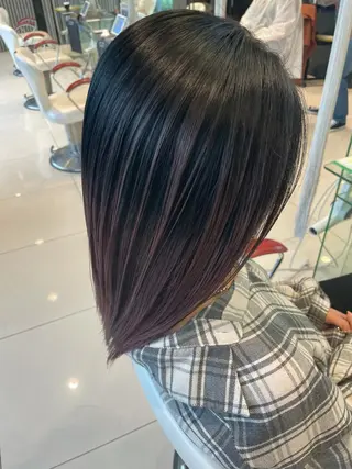 ミディアム カラー 横倉 宏樹のヘアスタイル