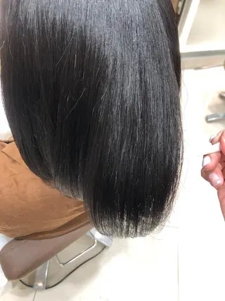 ミディアム カラー ✨髪質改善矯正× ブリーチ✨YU-KIのヘアスタイル