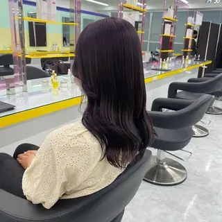 ロング カラー パーマ ヘアアレンジ メンズ キッズ ネイル マツエク・マツパ アイブロウ Lumo所属・💖横浜ブリーチなし 💖MIHOのヘアスタイル