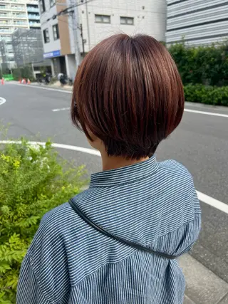 ショート カラー 石原 姫菜のヘアスタイル