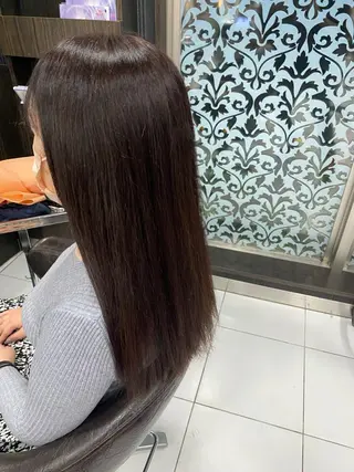 ロング カラー ホワイト/店長/カラ ー講師/錦糸町/岩崎のヘアスタイル