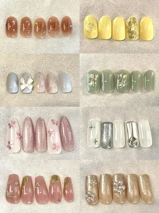 ネイル RAFFINE 月🦋🩵のネイルデザイン