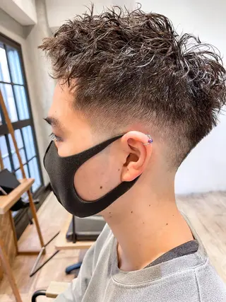 ショート パーマ メンズ amie高崎所属・高崎メンズパーマ 髪質改善TAKEのヘアスタイル
