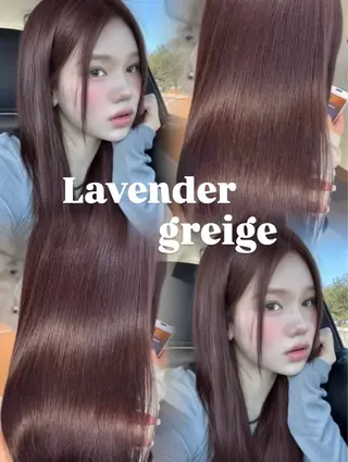 ロング カラー 韓国×ワンホン 艶カラー/ハヅキ🎀のヘアスタイル